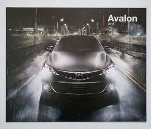 US TOYOTA AVALON 2013年 モデル カタログ アメリカ トヨタ アバロン 日本未発売 海外 北米仕様 USDM 逆輸入車 プロナード