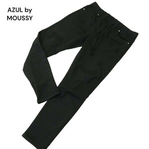 AZUL by MOUSSY アズール マウジー イージー アクション★ ストレッチ スリム ジョガー 2ND パンツ Sz.M　メンズ 黒　A4B03416_7#R