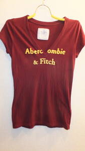 ★Abercrombie & Fitch★アメリカ アバクロ レディース半袖ＴシャツサイズM　Ladies Tee Shirts tops size M 　USED IN JAPAN