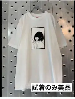 夕海×0.14 プリントTシャツ HAO 半袖 モード ストリート 韓国