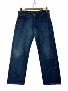 Levi’s◆501/ボタン裏8/66前期/スモールe/ボトム/29/デニム/BLU/無地