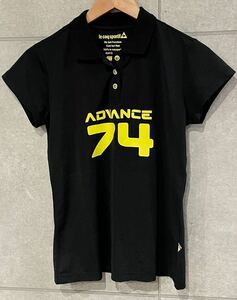 夏本番！ le coq sportif GOLF ルコック ゴルフ 速乾性 半袖 ポロシャツ ADVANCE 74 ブラック Mサイズ レディース ゆうパケ可 新規×