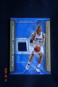 Dirk Nowitzki 2003-04 Flair Sweet Swatch Patch #11/50