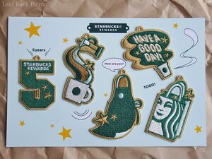 スターバックス　5周年記念ワッペンキーホルダー　★リワード交換品　非売品　★　未開封