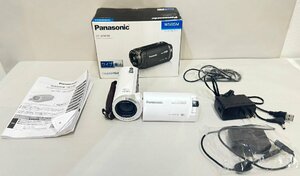 【MSO2984RO】1円～ Panasonic パナソニック HC-W585M 28mmWIDE ホワイト デジタルハイビジョンカメラ 通電確認済み バッテリー充電器無し