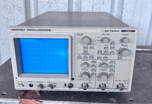 IWATSU 岩崎通信機 オシロスコープ SS-7802A 20MHz 波形 電圧 測定 計測器 中古現状品 ジャンク品