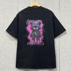 人気・半袖Tシャツ 定価2万◆Emmauela・イタリア・ミラノ発◆高級コットン100％ 個性 通気 クマ ポップ トップス スウェット 街着 夏 M/46