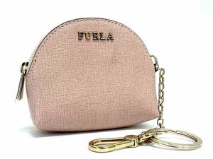 ■美品■ FURLA フルラ レザー ミニポーチ マルチケース 小物入れ レディース ピンク系 DE3429