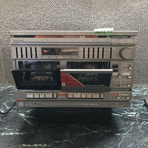 MYM9-738 激安 Victor R-E22 STEREO DOUBLE CASSETTE DECK RECEIVER 通電OK 中古現状品 ※3回再出品で処分