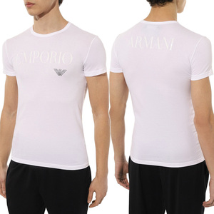 送料無料 70 EMPORIO ARMANI エンポリオアルマーニ 111035 CC716 ホワイト Tシャツ ロゴ 半袖 size M