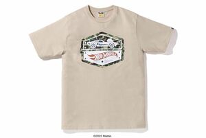 A BATHING APE BAPE X HOT WHEELS CAR TEE BEIGE MIDIUM アベイシングエイプ ベイプ ホットウィール カーTシャツ ベージュ M