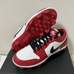 Jordan 1 RETRO MCS LOW ホワイト レッド 野球用 スパイク 28cm ★ ナイキ ジョーダン シューズ 靴 大谷翔平 ニューバランス