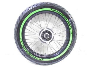 DトラッカーX LX250V 大人気!! EXCEL RIM フロント モタードホイール 程度良好 溝有タイヤ付 検※ LX250E 250SB KLX250 LX250L 148S06