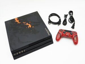 ◇【SONY ソニー】PS4 Pro 1TB モンスターハンターワールド LIOLAEUS EDITIONモデル CUH-7100B