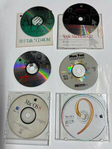 Apple製 Macintosh漢字Talk7～MacOS9まで CD-ROM6枚　(中古品CD-ROM読込確認済)