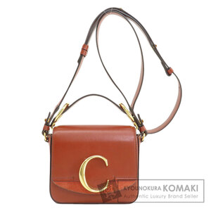 CHLOE クロエ ミニロングショルダー クロエC 2WAY ショルダーバッグ レザー レディース 中古