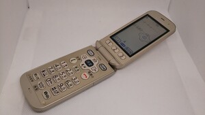 M136 docomo FOMA らくらくホン F-01G FUJITSU 富士通/ガラケー/ケータイ 簡易動作確認＆簡易清掃＆初期化OK 判定○ 現状品 送料無料