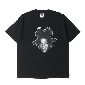 新品 WACKO MARIA ワコマリア Tシャツ サイズ:XL 23SS JEAN-MICHEL BASQUIAT バスキア フォト Tシャツ CREW NECK T-SHIRT TYPE-1 ブラック