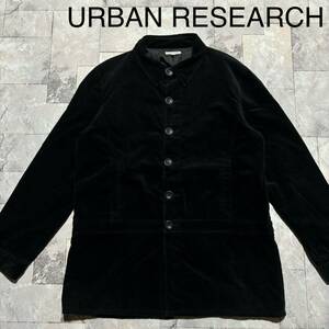 URBAN RESEARCH アーバン リサーチ シャツジャケット ブルゾン コート 中綿 薄手 ブラック サイズL セレクトブランド 玉FS1525