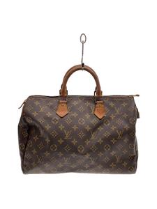 LOUIS VUITTON◆1)スピーディ35_モノグラム・キャンバス_BRW/PVC/BRW