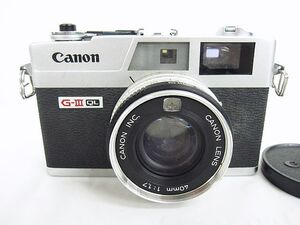 ジャンク Canon G-III Canonet QL17 フィルムカメラ 40mm 1:1.7 現状品 