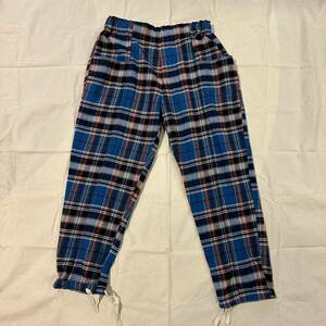 23AW 新品 SOUTH2 WEST8 サウスツーウエストエイト Army String Pt - Flannel Twill Plaid チェックパンツ ネルシャツ M BLUE