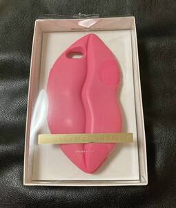  ☆超レア！かわいい Stella McCartney ステラマッカートニー iPhone 7 携帯 カバー ケース リップ型 唇 ピンク シリコン 中古 難あり☆