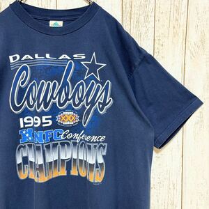 90s NFL Dallas Cowboys ダラス・カウボーイズ プリント Tシャツ XL USA古着 アメリカ古着