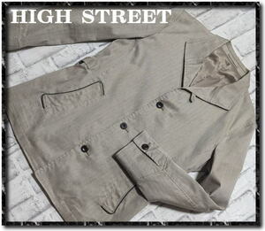 ★HIGH STREET　ハイストリート　ヘリンボンジャケット　薄茶★