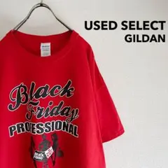 古着 “GILDAN” Advertising T-shirt (red)