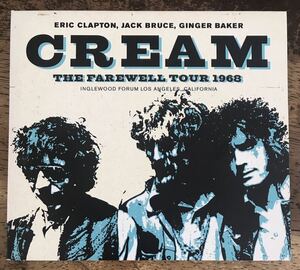 Cream / The Farewell Tour 1968 / 1CD / pressed CD / Recorded 1968 at Inglewood Forum, Los Angeles / Excellent Soundboard / Eric C