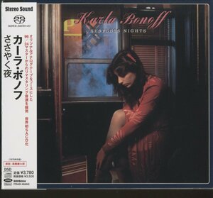 【美品】CD/ KARLA BONOFF / RESTLESS NIGHT / 国内盤 帯付 STEREO SOUND SACD デジパック SSVS004 40413