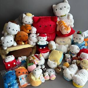 YM608 コレクター放出品 サンエックス にゃんにゃんにゃんこ ぬいぐるみ 39点 まとめて にゃんこまつり 茶屋 温泉 学校 キーホルダー