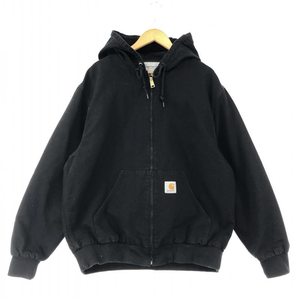 【中古】Carhartt アクティブジャケット XL ブラック カーハート[240010450795]