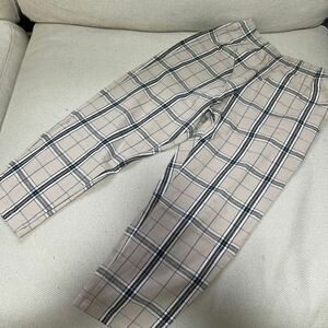 ◆GU 子供服 チェックパンツ サイズ120 チェック柄 ジーユー 男の子 ズボン 