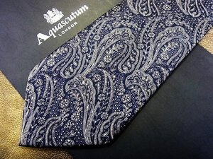 ★良品★3R05641【Aquascutum】アクアスキュータム「ペイズリー 柄」ネクタイ