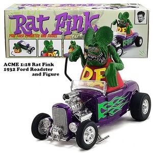 ACME 1:18 RAT FINK 1932 FORD BLOW HOT ROD ROADSTER with FIGURE【ラットフィンク】ミニカー