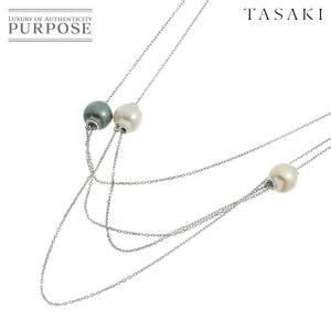 タサキ TASAKI 南洋真珠 10.2-9.7mm ネックレス 66cm K18 WG ホワイトゴールド 750 South Sea pearl Necklace 90249620