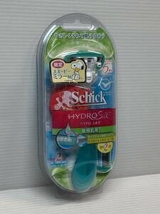 168 〓 新品 Schick ハイドロシルク シック モイスチャーソリッドHS 替刃入 ５枚刃 敏感肌用 限定スヌーピーミラー付