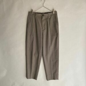 【美品】 steven alan 日本製 スティーブンアラン 1プリーツ スラックス パンツ ガンクラブチェック クラシック size M sk