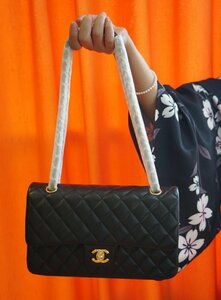 1円スタート★中古品★美品★CHANELシャネルClassic Flap CFクラシックチェーン羊革ショルダーバッグ