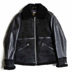 【美品】SCHOTT【コンビネーション B-6 ムートン ボンバージャケット】M ショット ダウン フライトジャケット 2408446