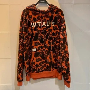 WTAPS 18aw DESIGN HOODED COLLEGE SWEAT SHIRT CAMO サイズL 182ATDT-CSM04S ダブルタップス デザインフーデッドパーカー