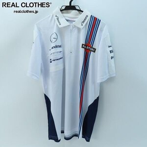 ☆WILLIAMS MARTINI RACING/ウィリアムズ マルティニ レーシング 半袖ハーフジップ チームウェア/XL /UPK