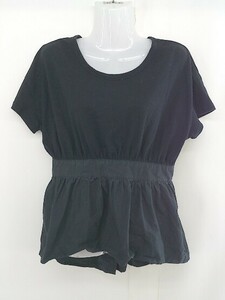 ◇ The Way of Chic Ray BEAMS ビームス 切替 半袖 Tシャツ カットソー ブラック レディース