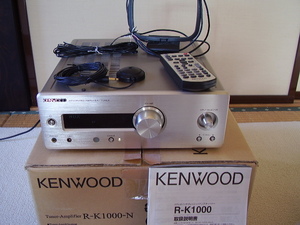 KENWOOD　R-K1000　アンプ＆チューナー　完動品　ほぼ出荷時と同じ状態です。（但し単4電池無し）