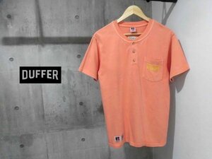 The DUFFER of St.GEORGEザ ダファーオブセントジョージRUSSELL ATHLETICラッセル アスレティック コラボ ヘンリーネック ポケットTシャツS