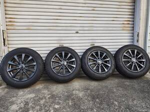 アルミホイール 4本SET エクスタープラス PCD114.3 5穴 15インチ 15X6J +43　185/65R15 ウイングロード アべニール　プレーリー