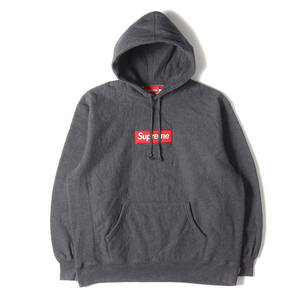 Supreme シュプリーム パーカー サイズ:L 21AW ボックスロゴ スウェットパーカー (Box Logo Hooded Sweatshirt) チャコール フーディー