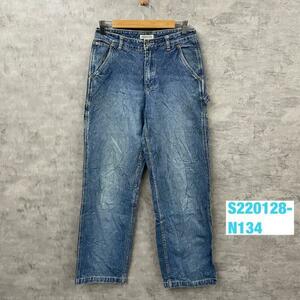 AEROPOSTALE デニムジーンズパンツ ペインターパンツ ブルー ジップフライ デニム 6R 実寸W29in WPL8046 USA S220128-N134